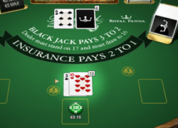 Blackjack table Royal Panda