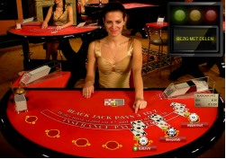 Live blackjack dealer