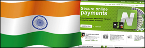 Indian flag on Neteller website