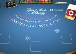 Blackjack table