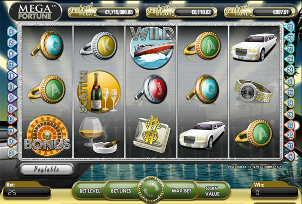 Mega Fortune slot screenshot