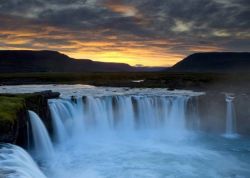 Iceland waterfall