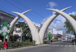 Mombasa Tusk monument